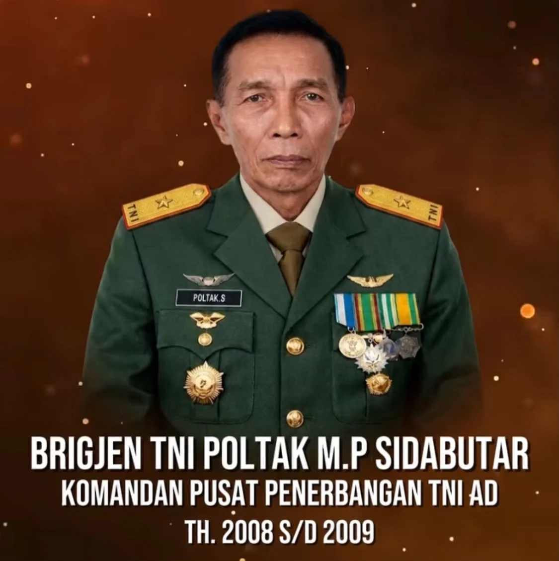 BRIGJEN TNI POLTAK M. P SIDABUTAR