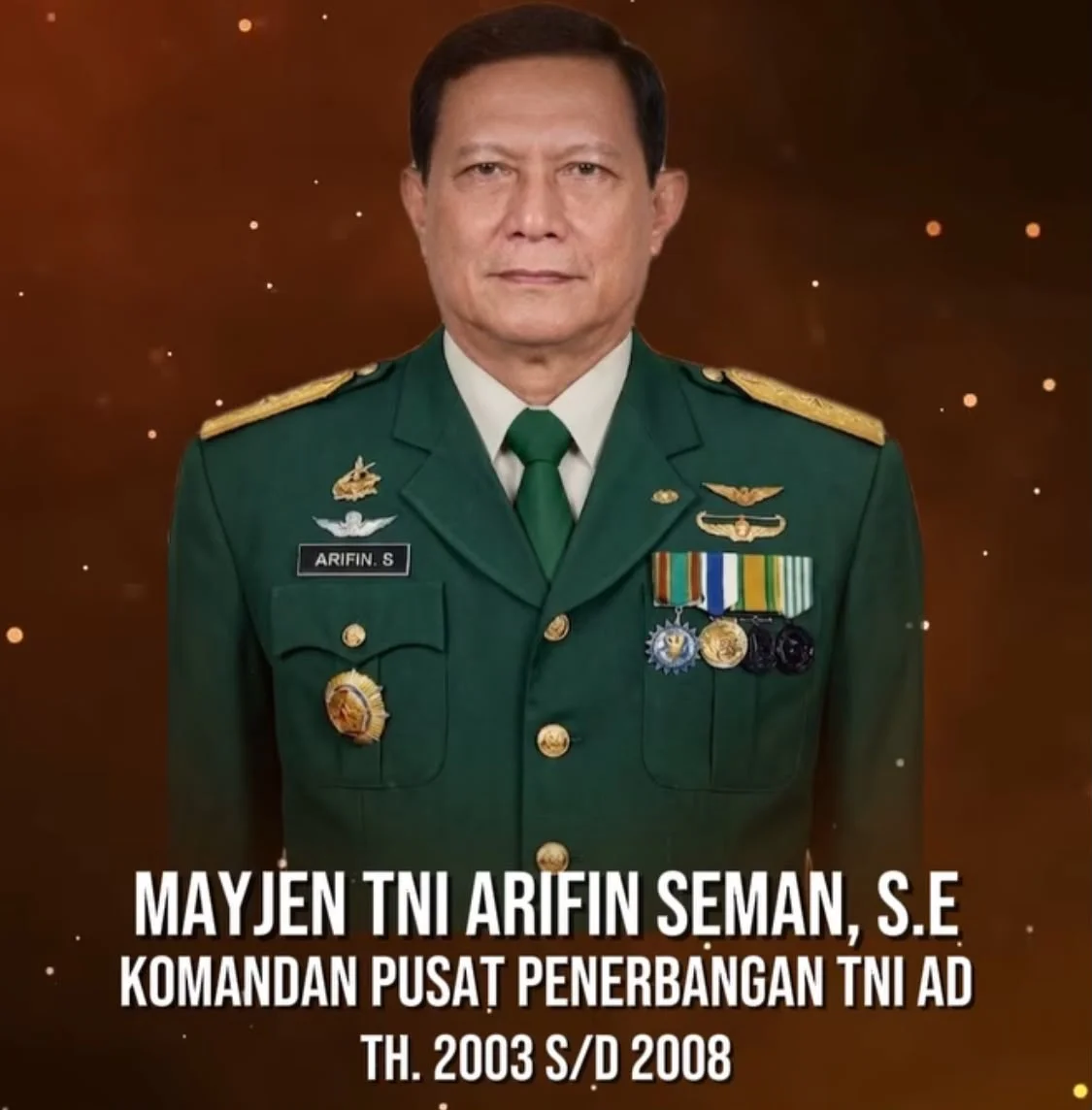 MAYJEN TNI ARIFIN SEMAN, S.E
